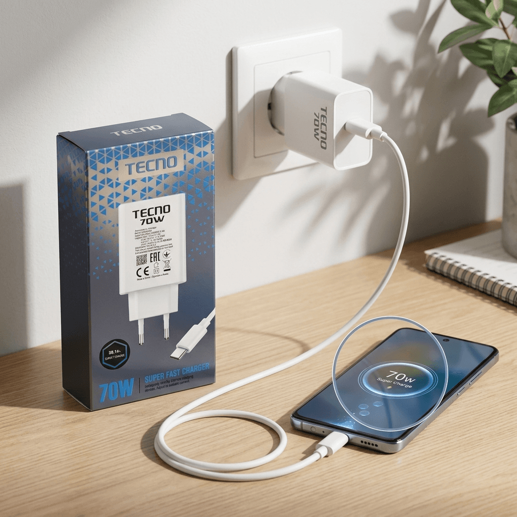 Tecno 70W Super Fast Charger