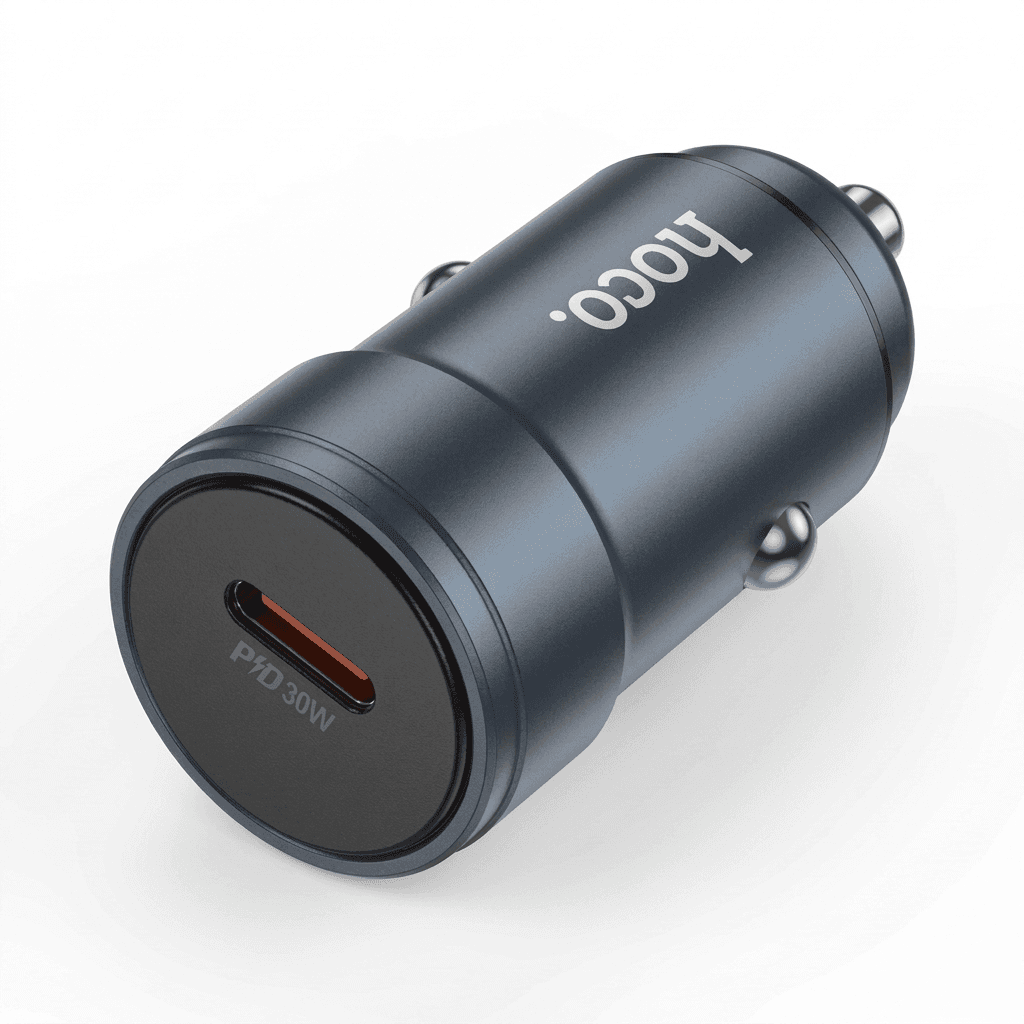 Hoco Z57 Glorious 30W Single-Port Fast Car Charger Set