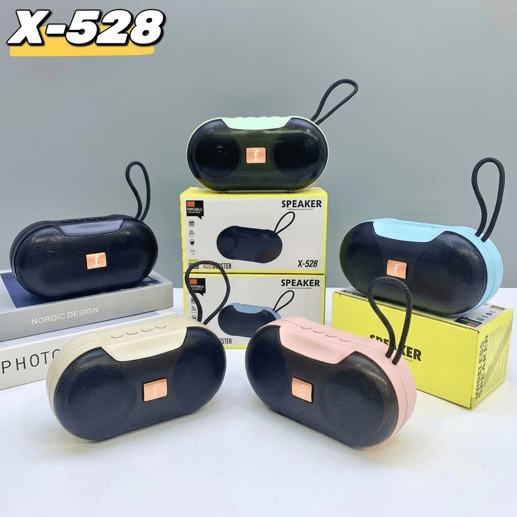 X-528 Bluetooth, USB, TF Card & FM Radio Supported HiFi Audio Wireless Speaker