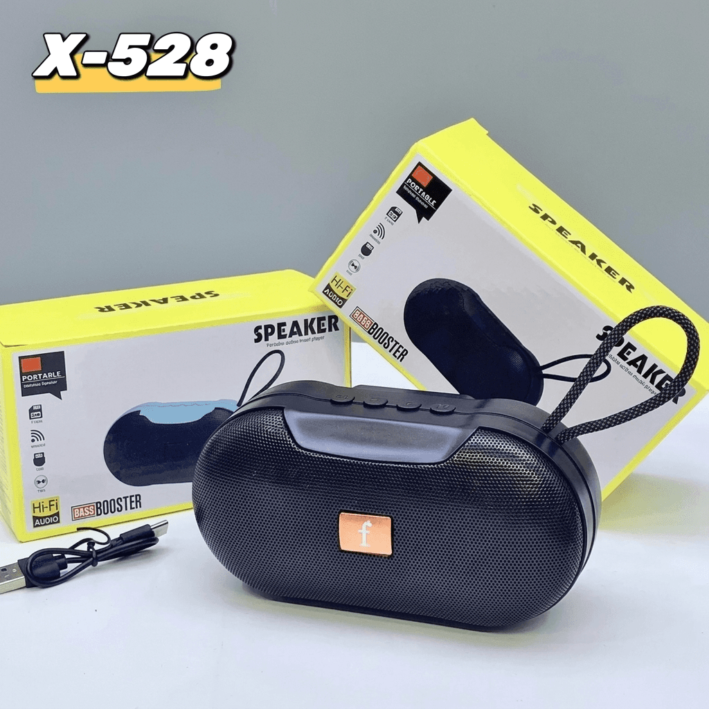 X-528 Bluetooth, USB, TF Card & FM Radio Supported HiFi Audio Wireless Speaker