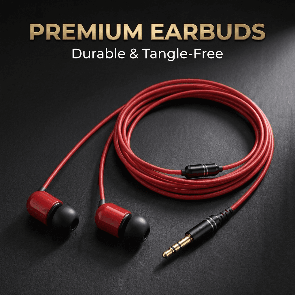 Remax RM-512 wired in-ear earphone with a 3.5mm jack and an HD microphon