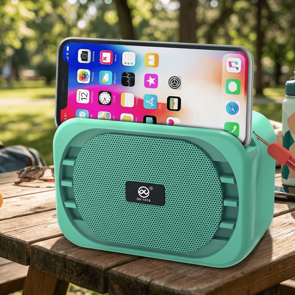 DV-1016 Portable Bluetooth Speaker with Mobile Holder