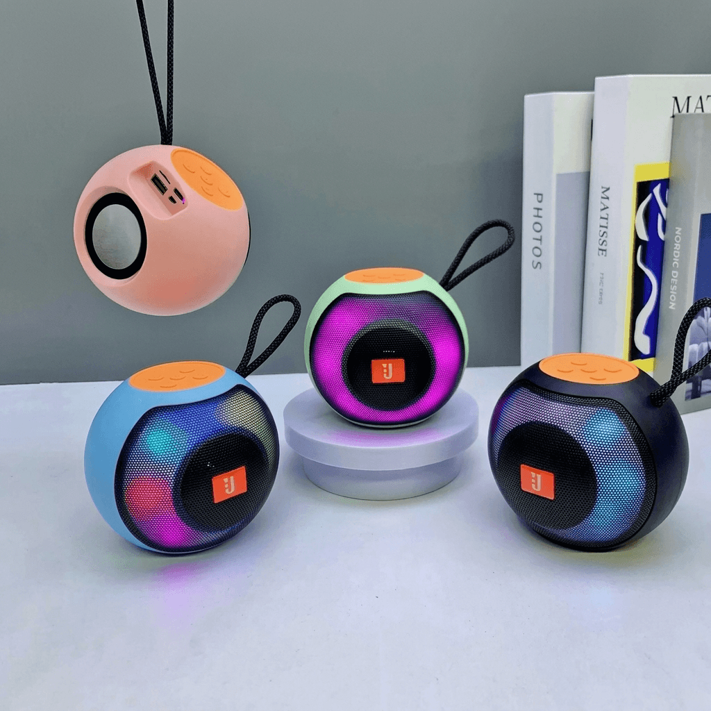 X-822 Bluetooth, USB, TF Card & FM Radio Supported Deep Bass RGB Colorful Lighting Wireless Speaker