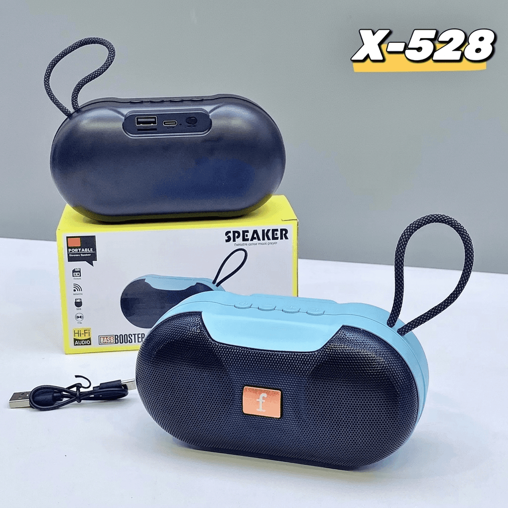 X-528 Bluetooth, USB, TF Card & FM Radio Supported HiFi Audio Wireless Speaker