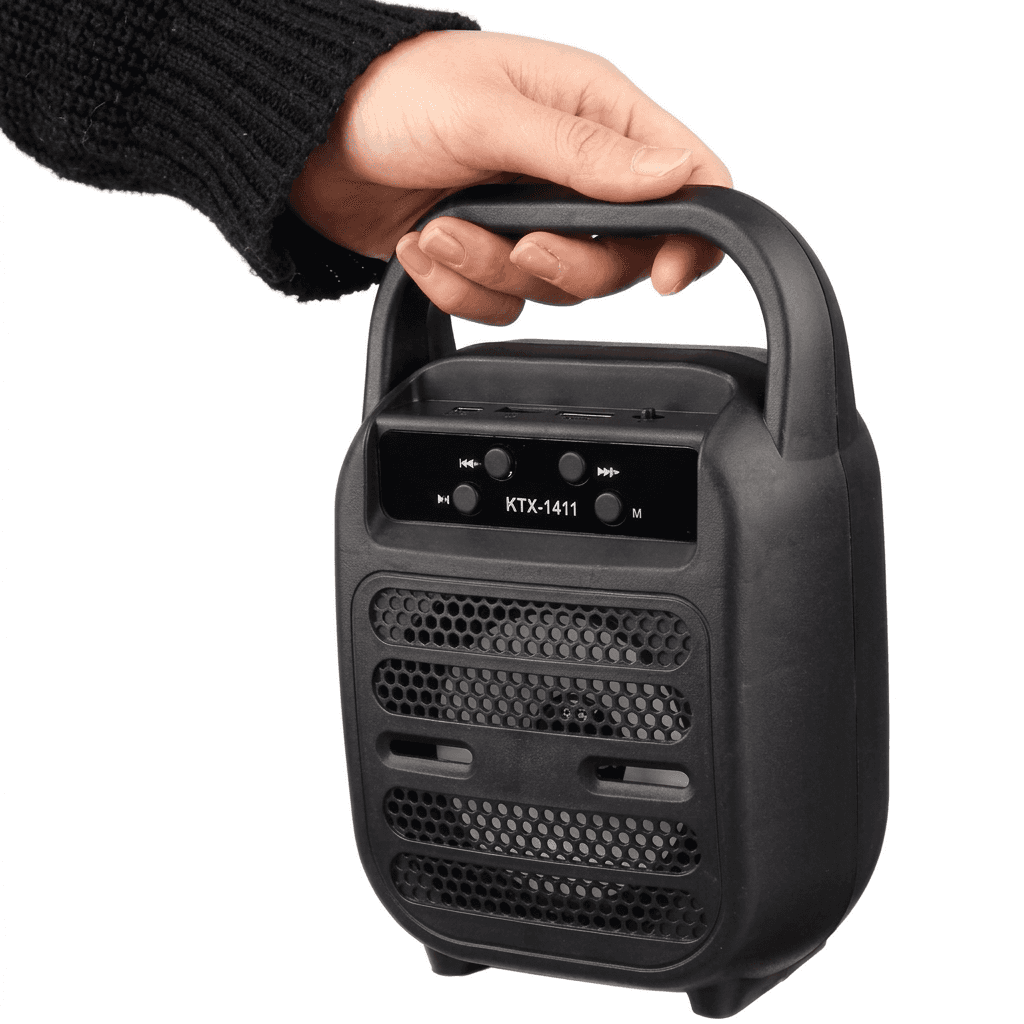 KTX-1411 Bluetooth, USB, TF Card & FM Radio Supported 4 Inch Driver RGB Lighting Portable Wireless Speaker