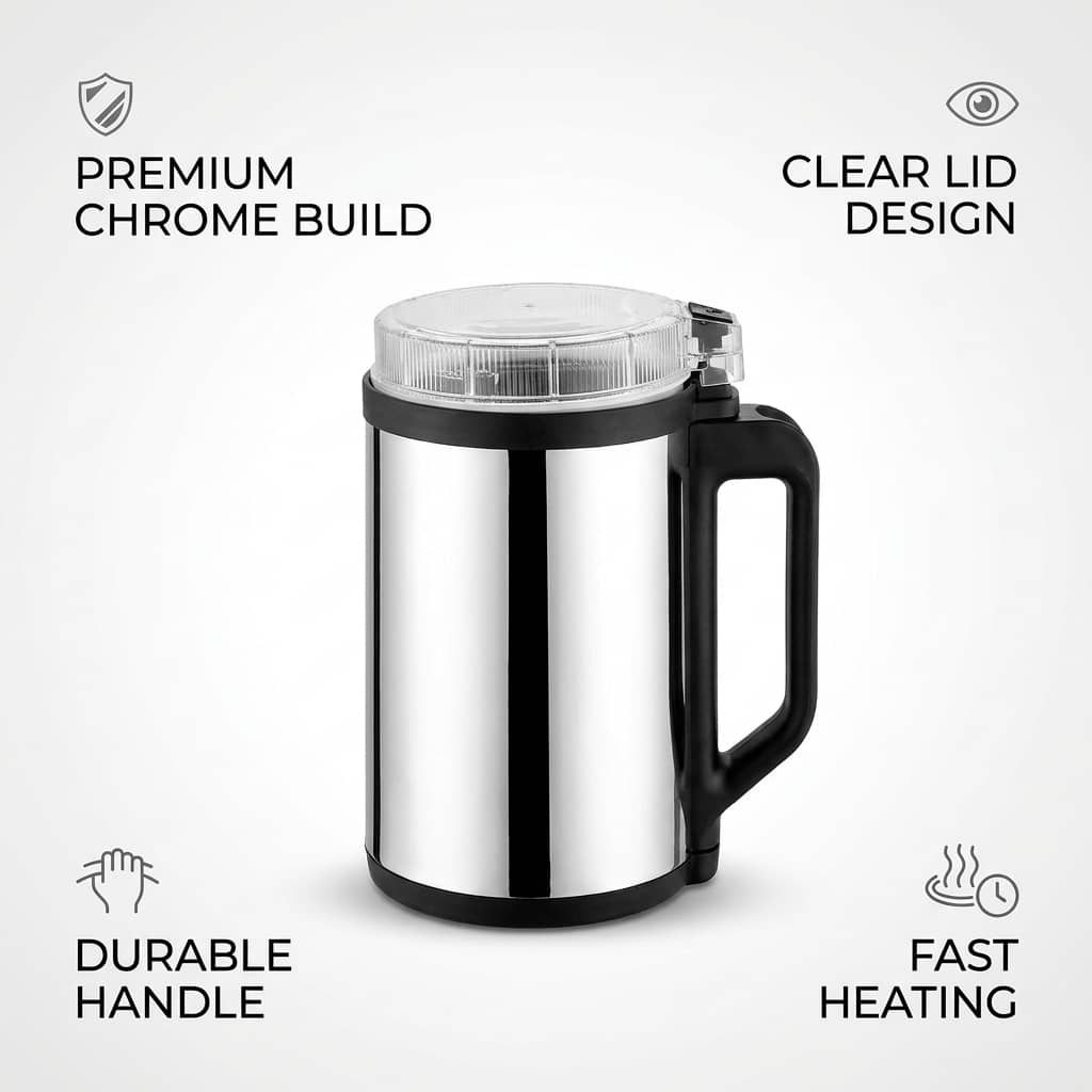 Silver Crest 6000W Electric Food Grinder | Powerful 1.5L Stainless Steel Electric Grinder