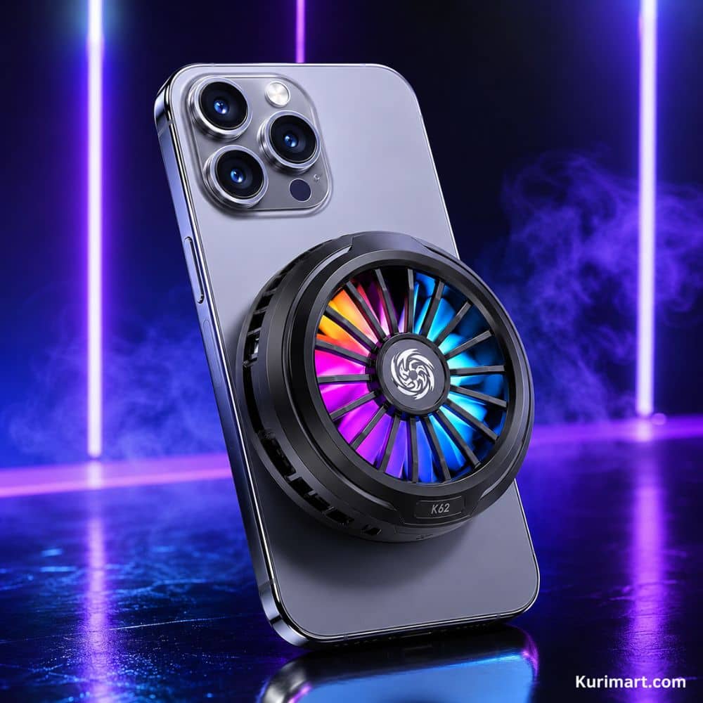 K62 Phone Cooler, Portable Mobile Phone Radiator, USB Phone Cooling Fan ,Mobile Phone Cooler Accessories