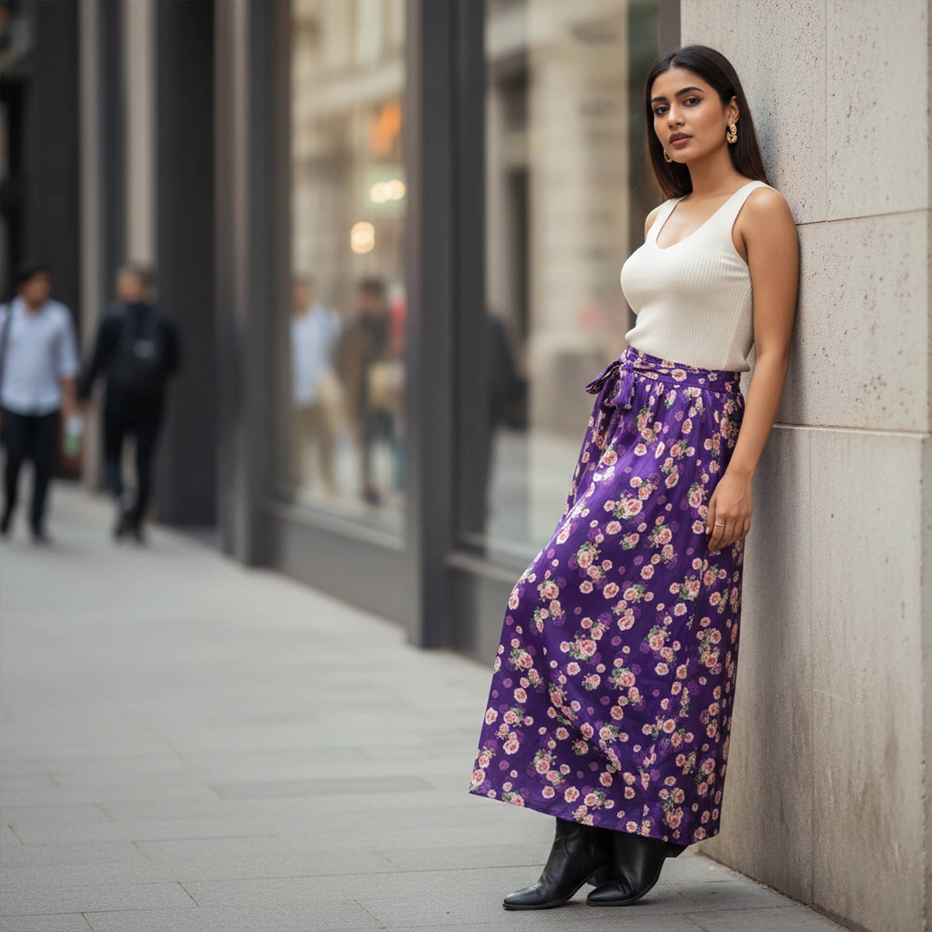 Women's A-Line Skirt – Comfortable High Waist Casual & Daily Wear Skirt