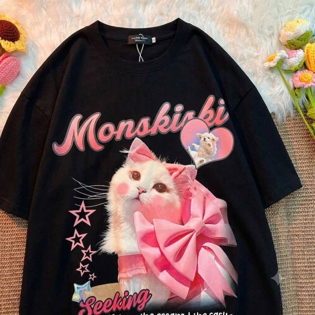 Women's Everyday Oversized Cotton Printed T Shirt