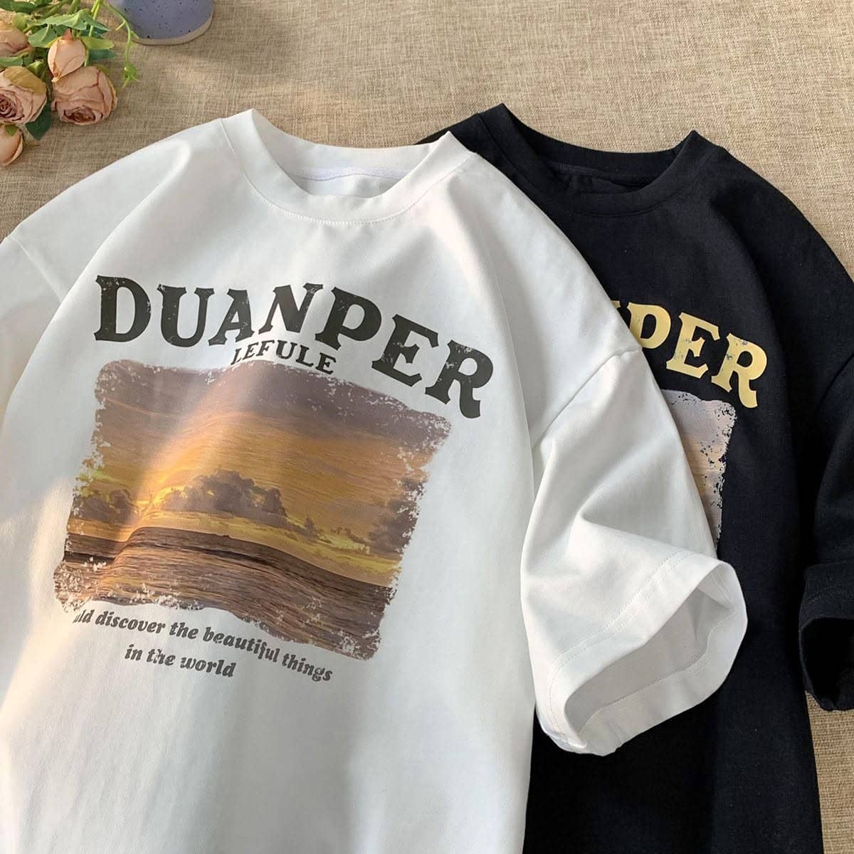Women's Premium Oversized Graphic Drop Shoulder Tee