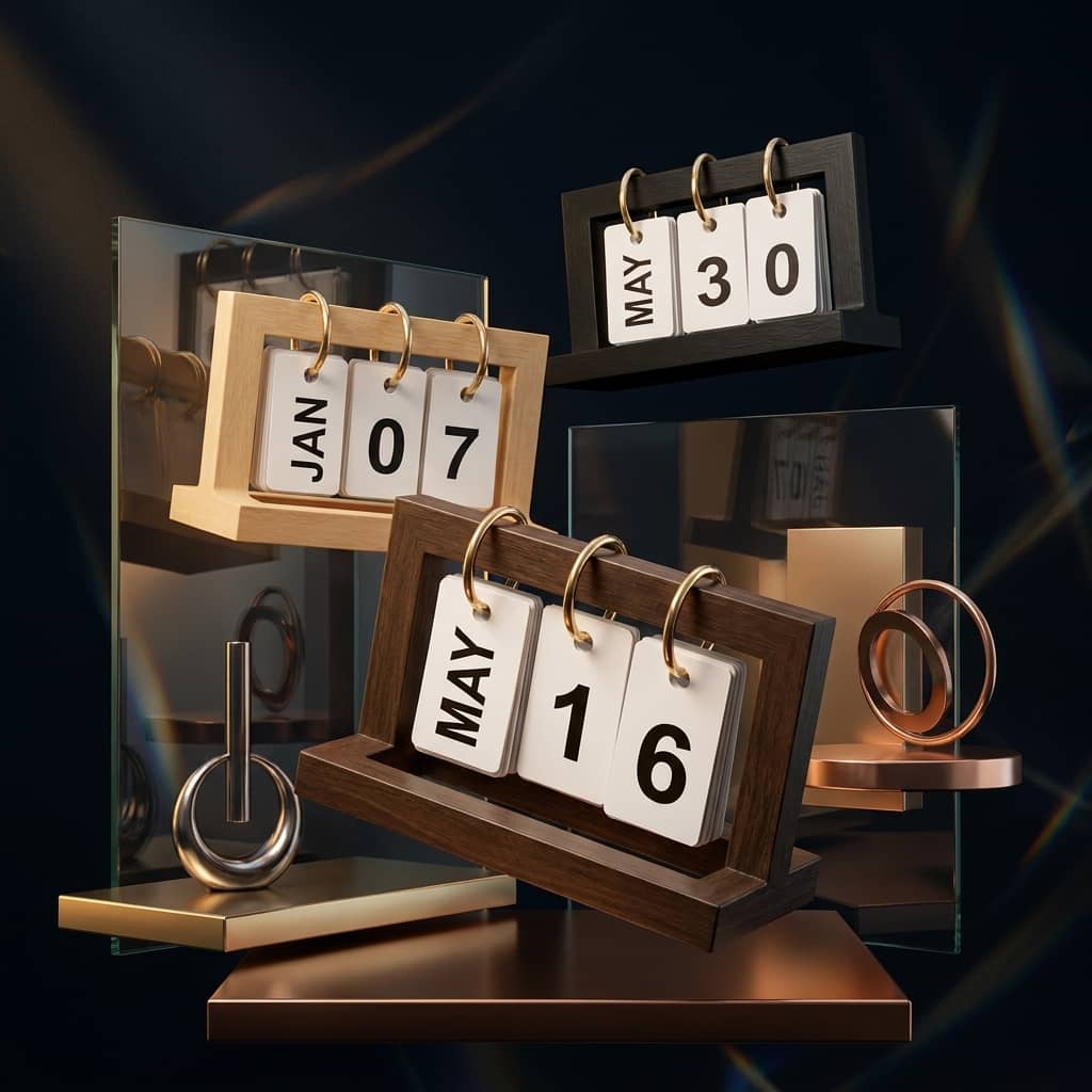 Cute Desktop Calendar & Plant Holder