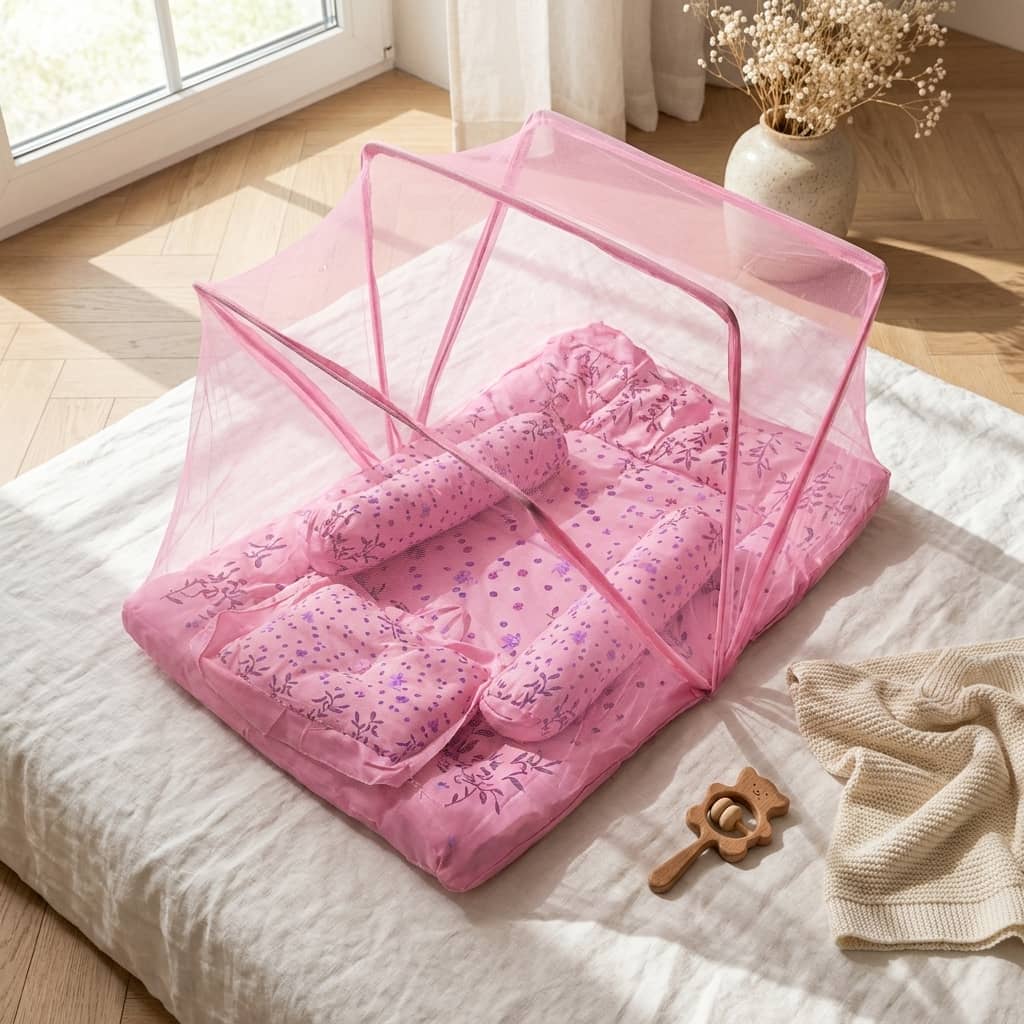 Baby Bedding Set with Mosquito Net