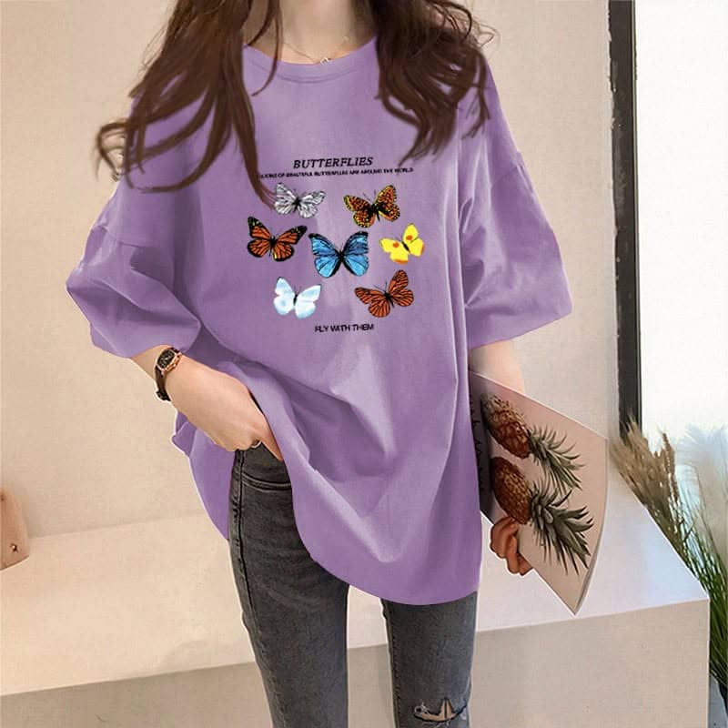 Women's Everyday Streetwear Drop Shoulder T Shirt