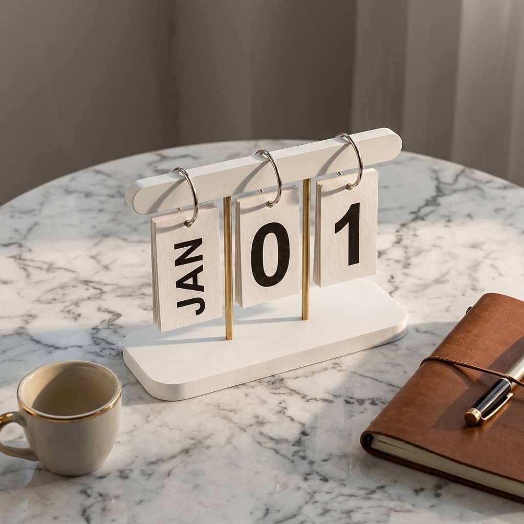 Cute Desktop Calendar & Plant Holder