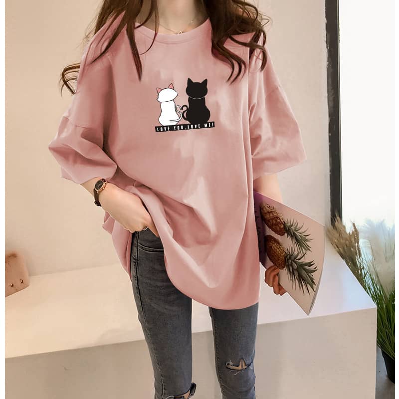 Women's Urban Graphic Oversized Cotton Tee