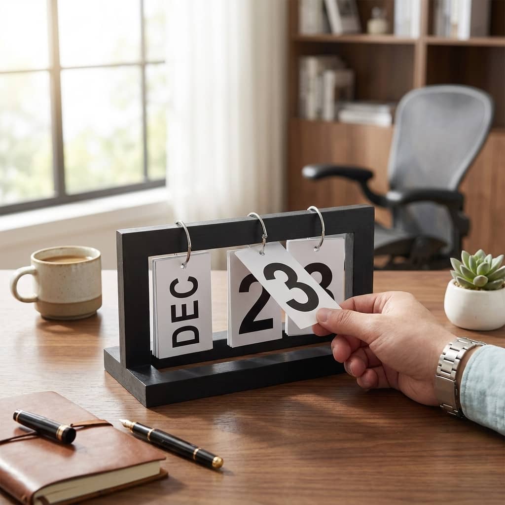 Cute Desktop Calendar & Plant Holder