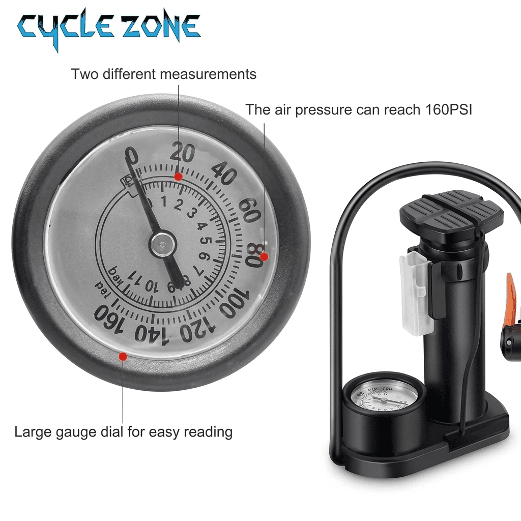 Foot Pump (with pressure gauge)