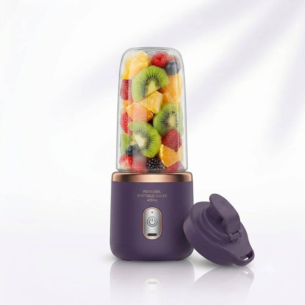 400ml Electric Portable Juicer Blender - USB Charging Fruit Smoothie Maker for Fresh Juice