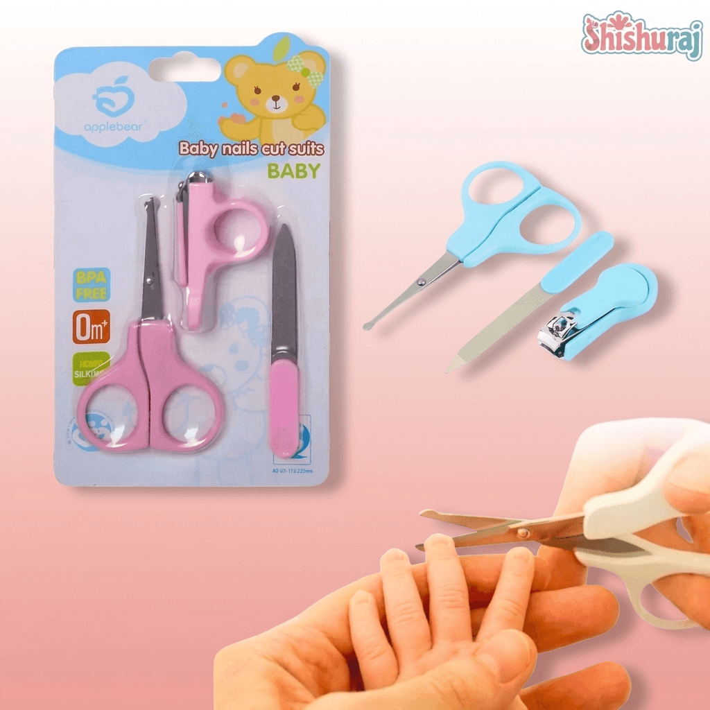 Apple Bear Baby Nail Cut Suits