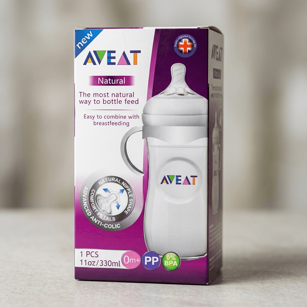 Aveat Natural Feeding Bottle (330ml, 0m+)