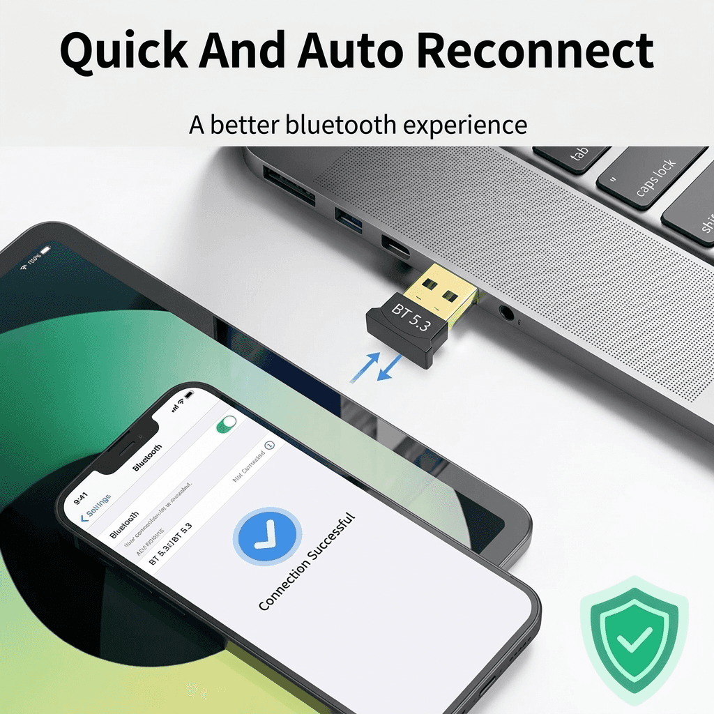 DT-Link 2.4GHz WiFi + Bluetooth USB Adapter