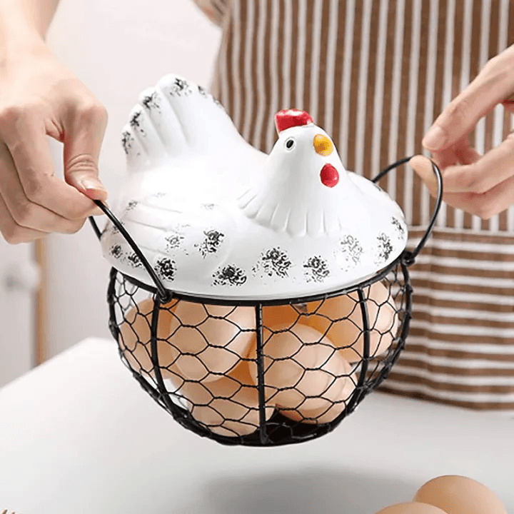 Ceramics Egg Storage Basket