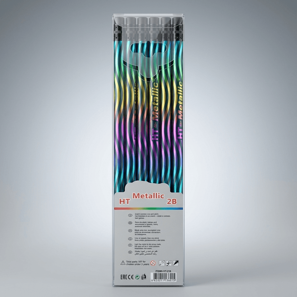 HT Metallic 2B graphite pencils - 12pcs