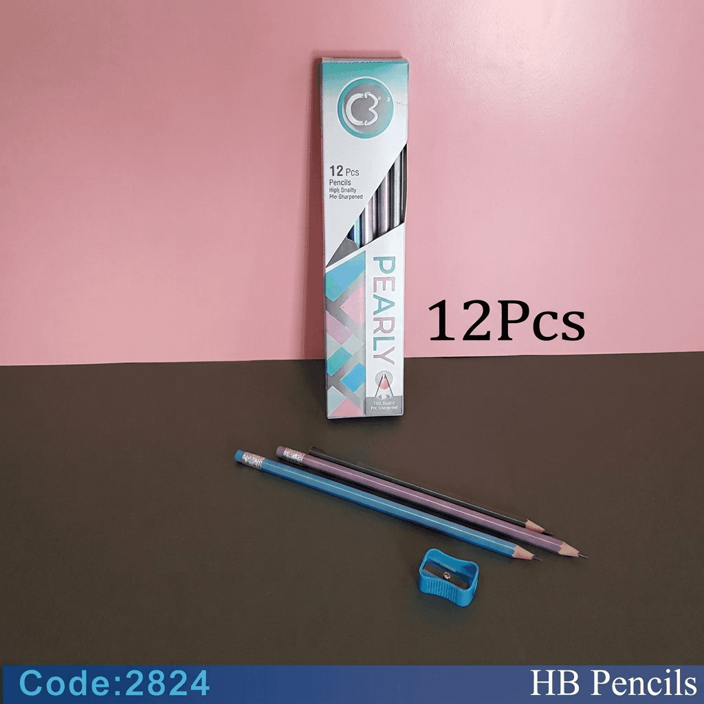 10HB-Eraser Tipped Graphite Pencils - 10pcs