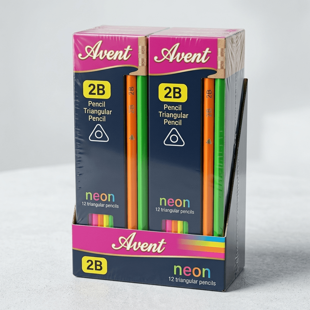 Mondete 2B Pencil 12 Pcs Box, - 12pcs