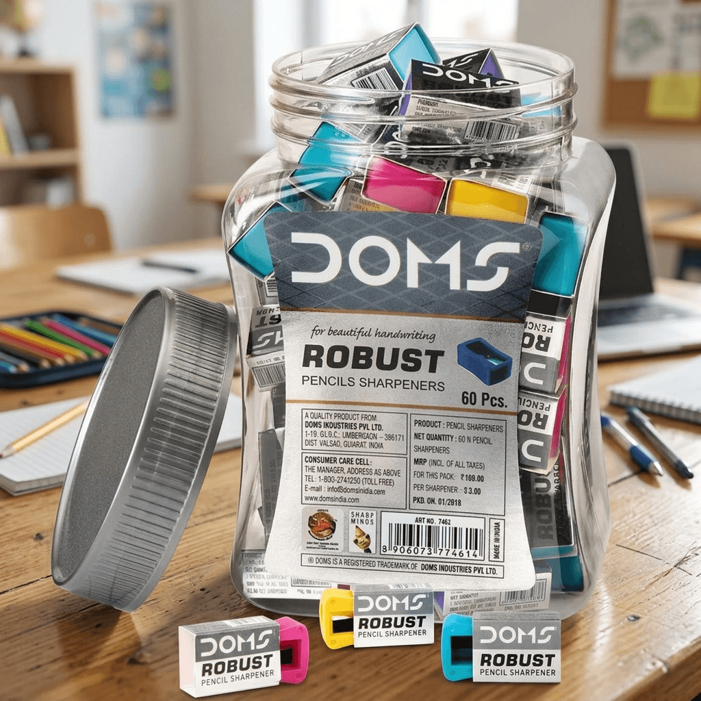 DOMS Robust Pencil Sharpeners - 60pcs