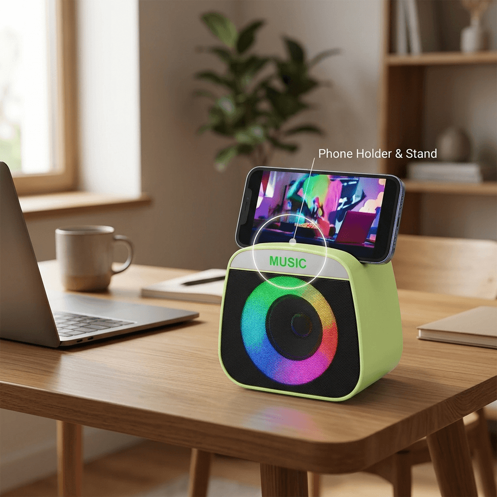 X-922 Disco Series Bluetooth, AUX, USB, SD Card & FM Radio Supported Colorful Lighting Speaker - Multicolor