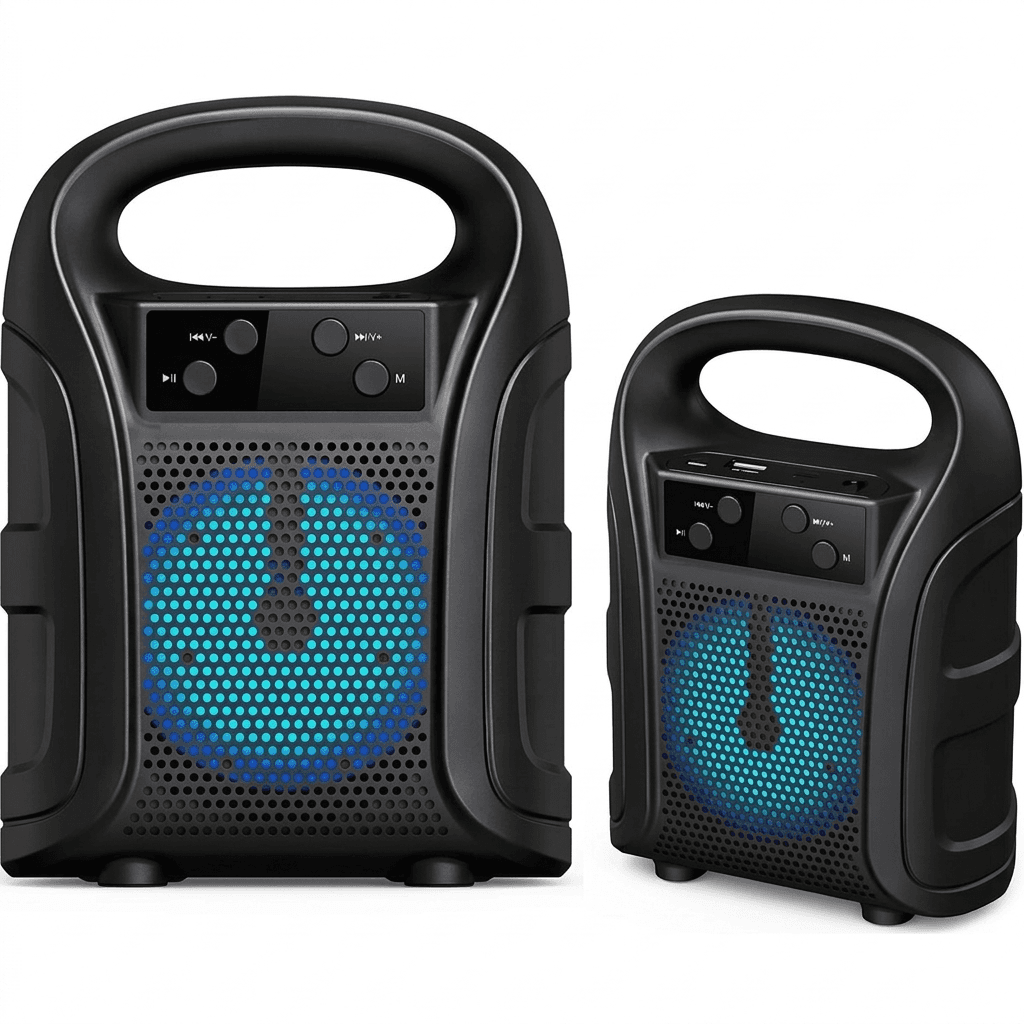 GREATNICE GTS-1386 Bluetooth, USB, TF Card & FM Radio Supported 4 Inch Driver Lighting Effects Wireless Speaker