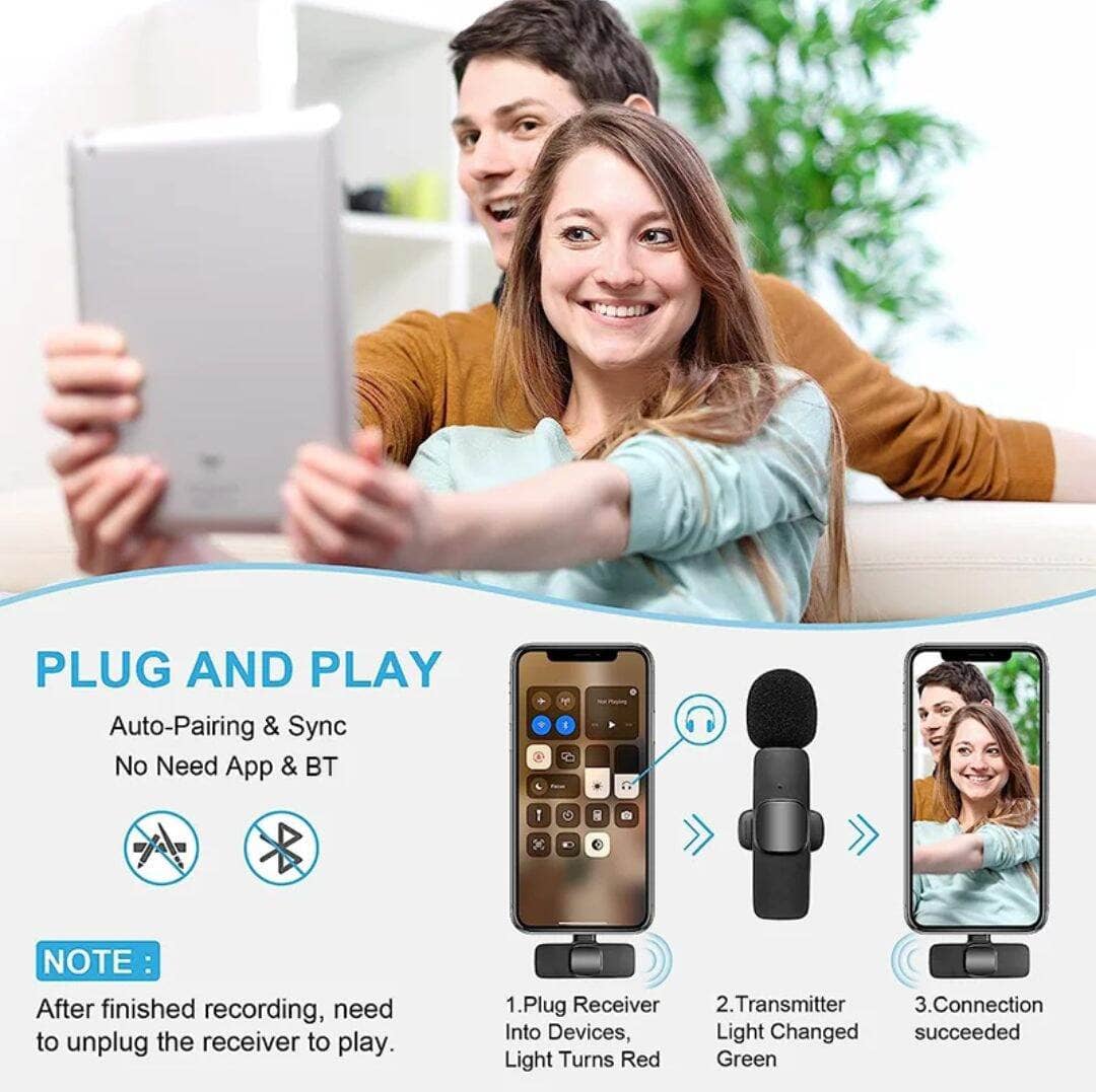 K9 Double Wireless Dual Microphone For Smartphone