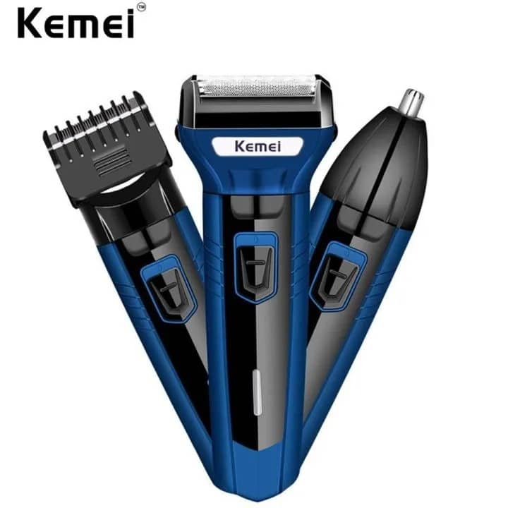 Kemei KM-6330 (3 in 1) Shaver, Hair ,Beard And Nose Trimmer