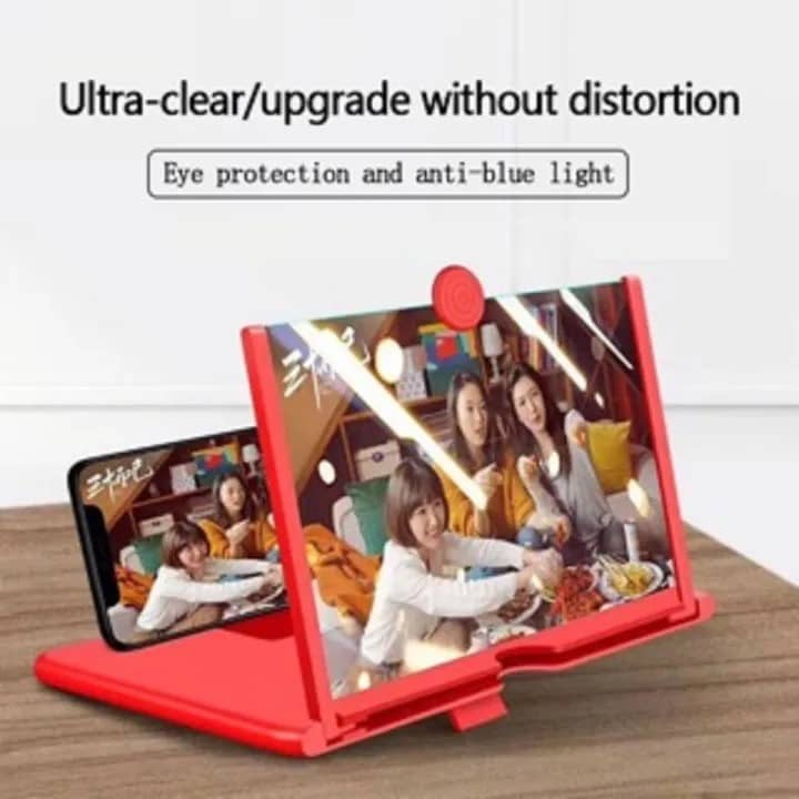 8.5-Inch 3D Glass Magnifier – Foldable Mobile Screen Amplifier for Enhanced Viewing