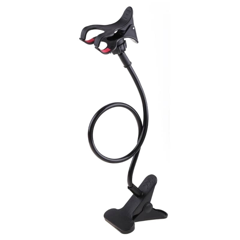 Universal Flexible Phone Holder Stand – Trendy Black Mobile Mount