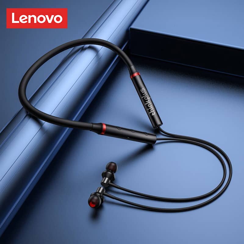 Lenovo HE05X Bluetooth 5.0 Earphones Waterproof Wireless HIFI Sound Magnetic Neckband Headset Sports Headphones