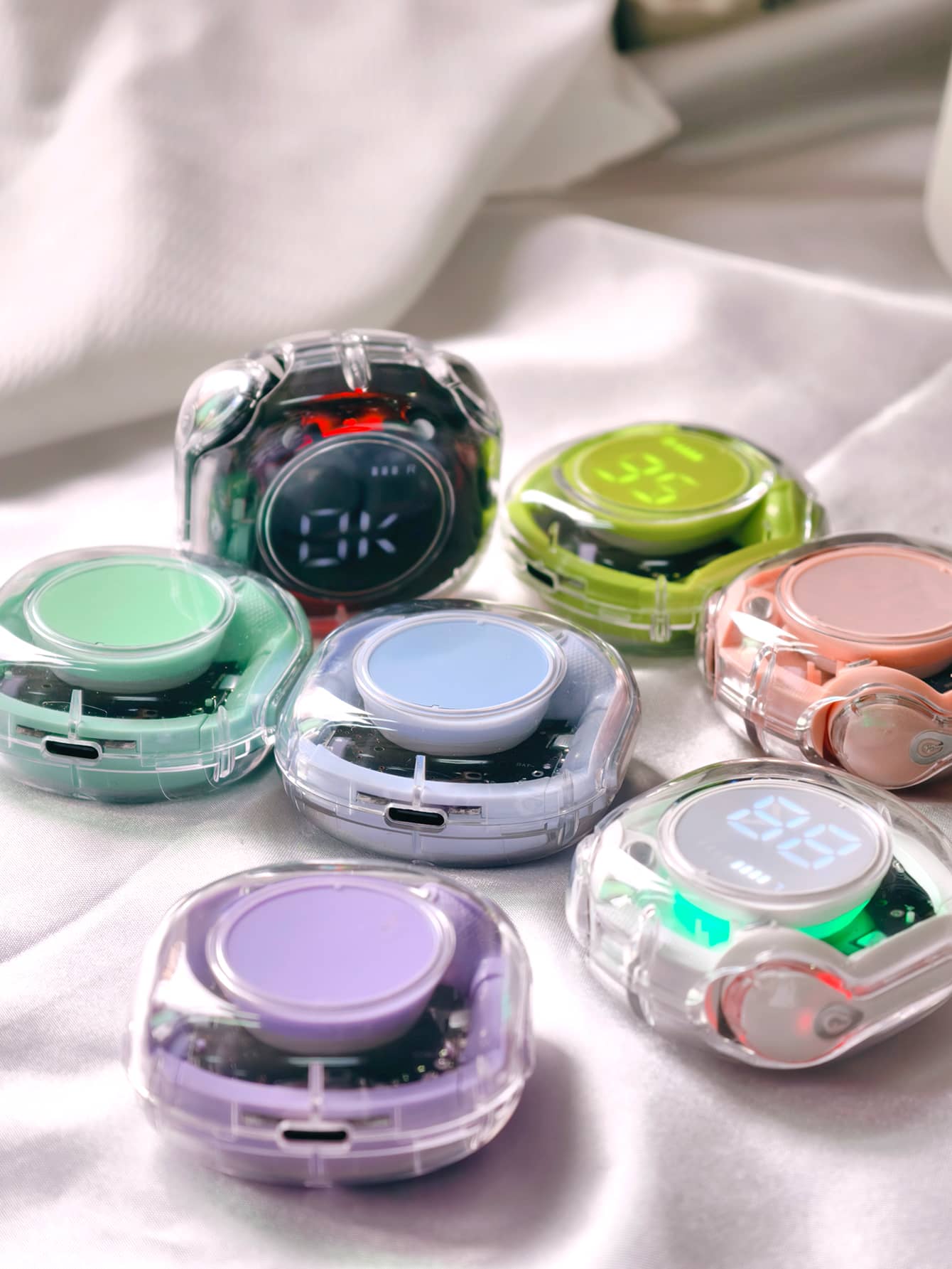 Ultrapods Pro True Wireless Earbuds with Display Transparent Design, Bluetooth 5.3 Water Proof