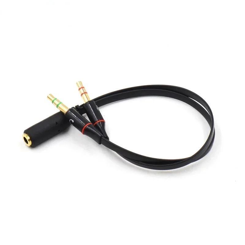 3.5mm AUX Audio Mic Splitter - Split and Adapt Your Audio Effortlessly with This Versatile and Practical Adapter