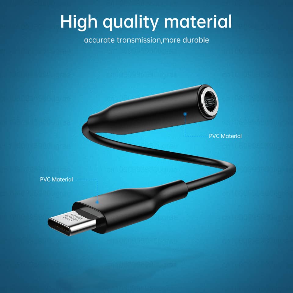Samsung Type-C to 3.5mm Headphone Adapter for Galaxy Note 10 Plus, A90, A80, A6, High-Quality Audio, Durable Design