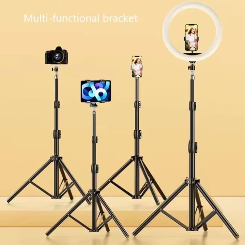 7-Foot Tripod Stand with Free Mobile Holder Included - Ideal for Mobile Devices and Content Creation