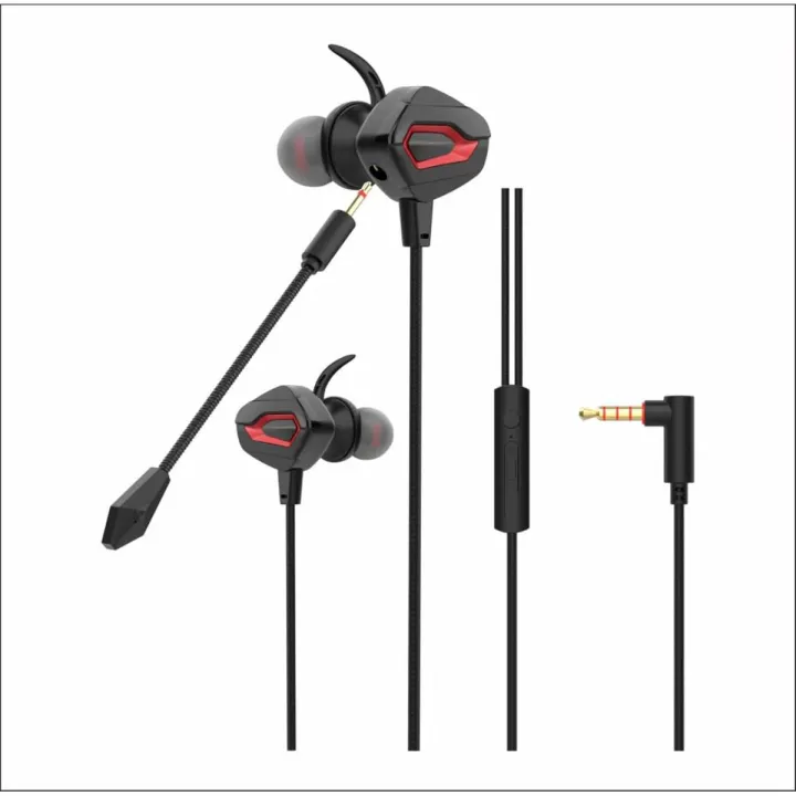 Earphones, Gm 008/009 Universal Wired Headphone With Microphone In-Ear For Gaming - Headphone - Headphone