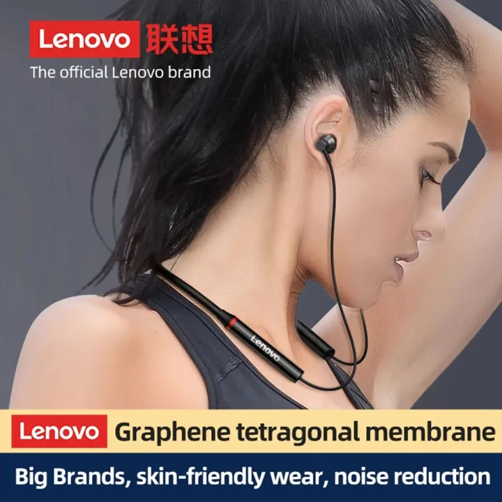 Lenovo HE05X Bluetooth 5.0 Earphones Waterproof Wireless HIFI Sound Magnetic Neckband Headset Sports Headphones